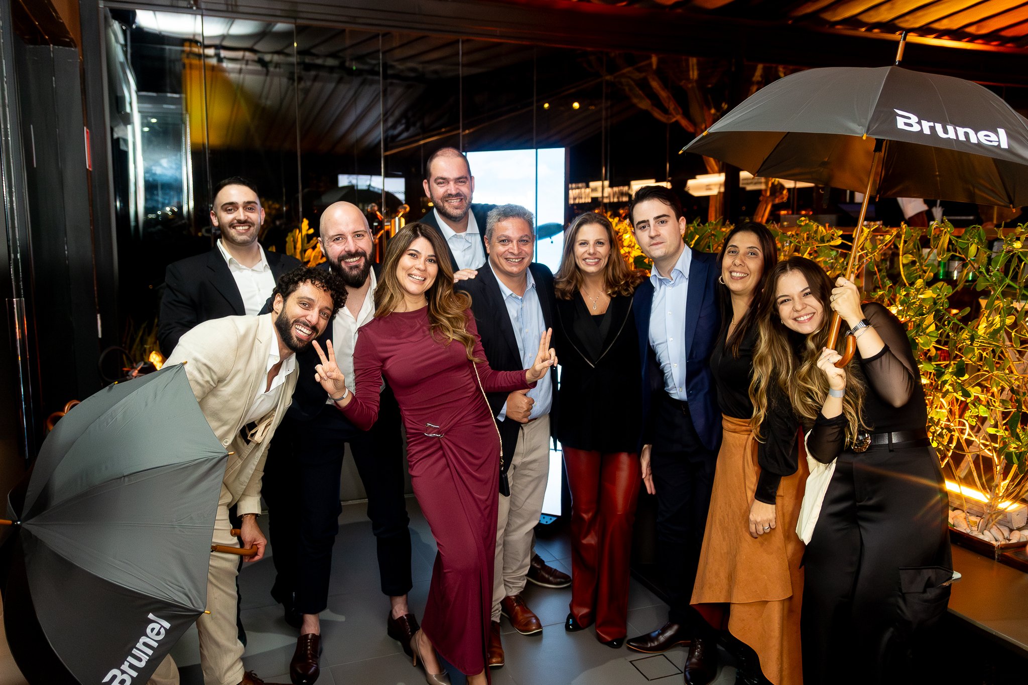 Brunel Brazil team smiles at our recent client reception event in Sao Paulo where top names across various industries met the experts behind out tailored recruitment solutions.
