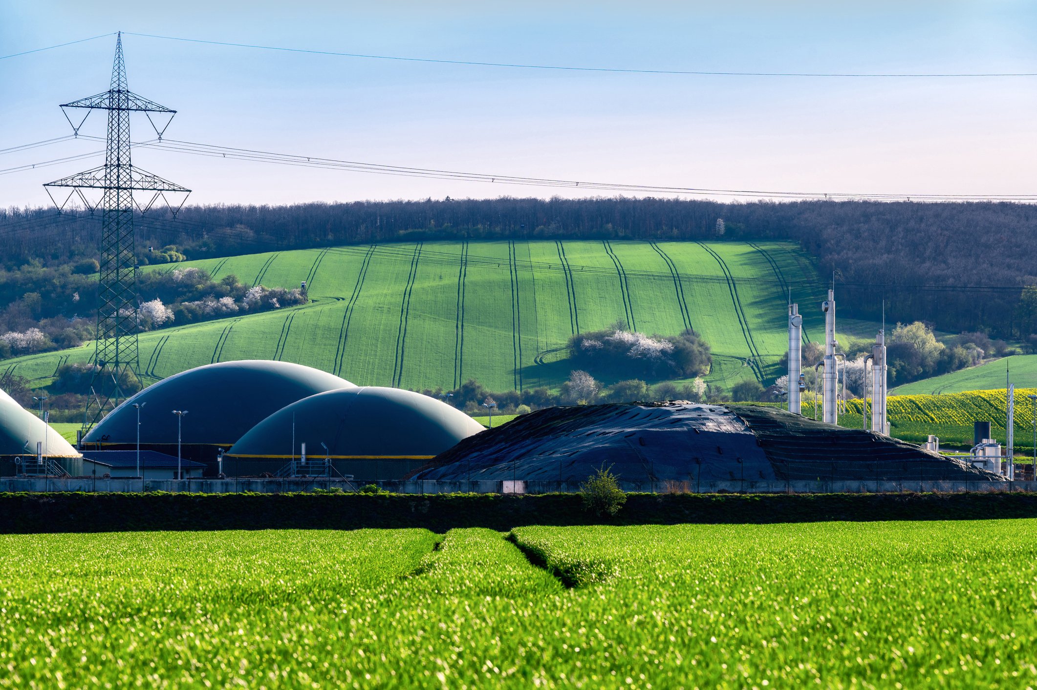 Natural gas companies, like the one pictured in the facility below, benefit from Brunel technical staffing services