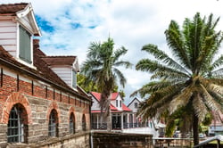 Photo of buildings taken while living in Suriname