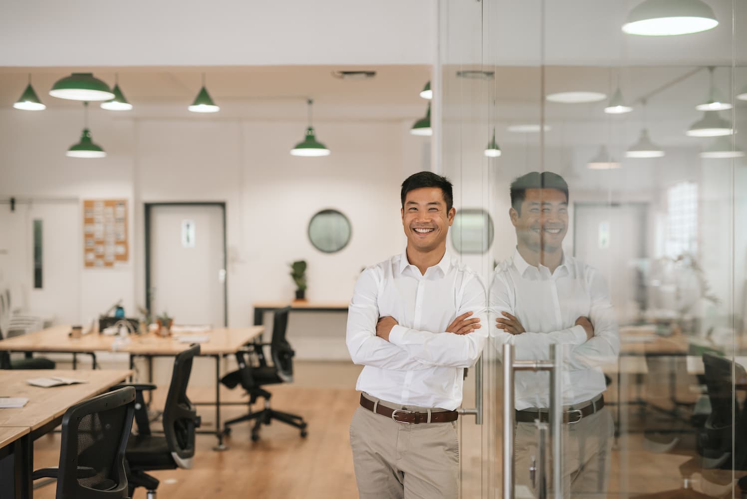 Man in office