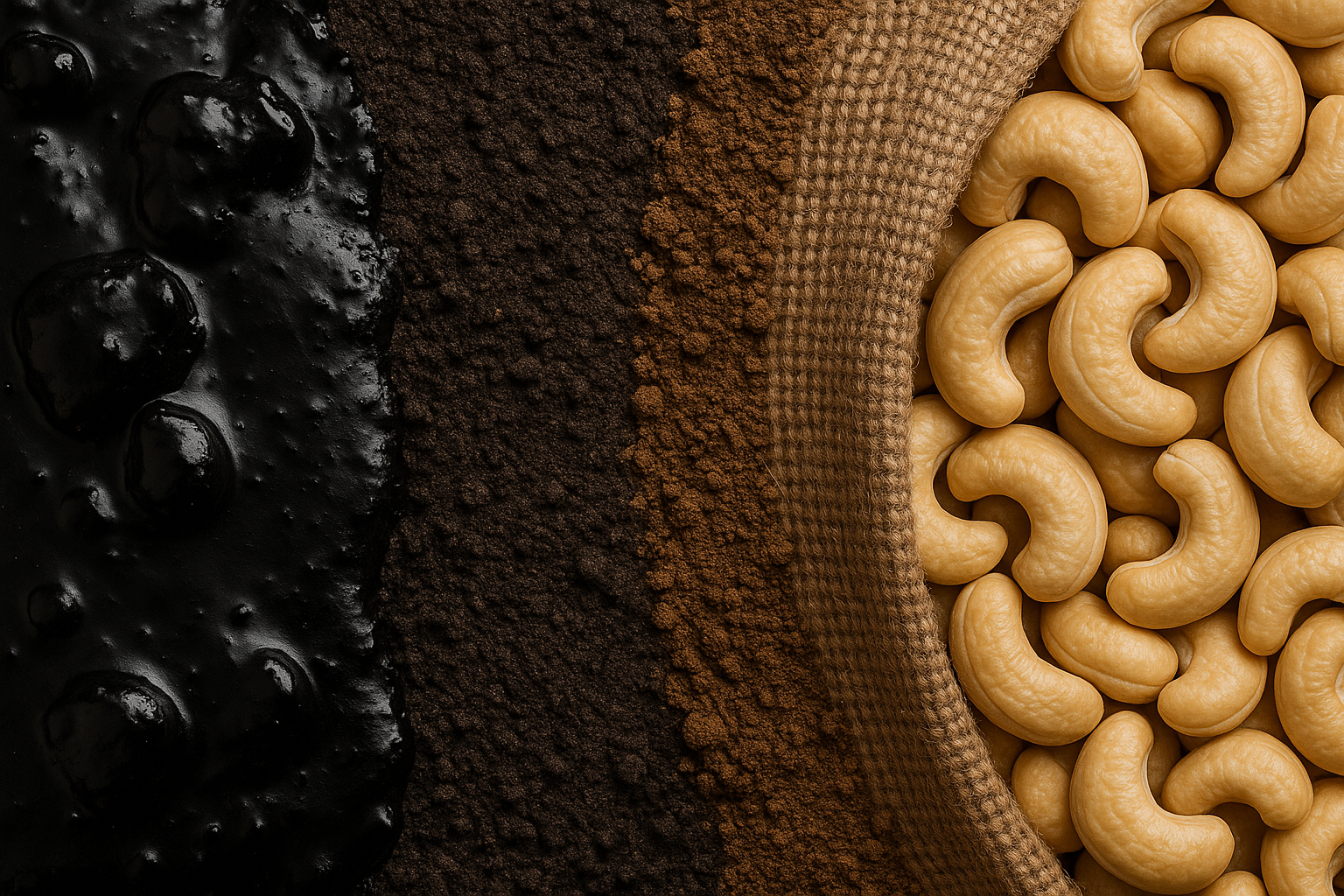 Erdöl und Cashews