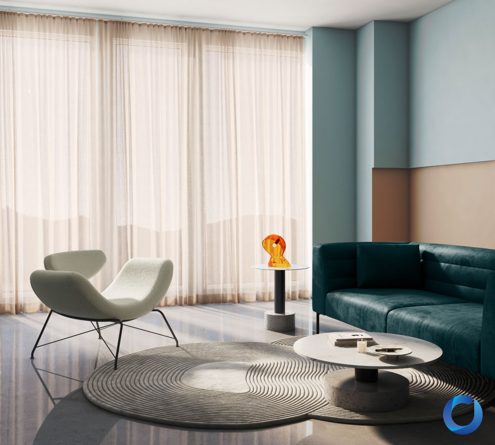 Minimalist premium European curtains for elegant modern interiors. Angelic Collection