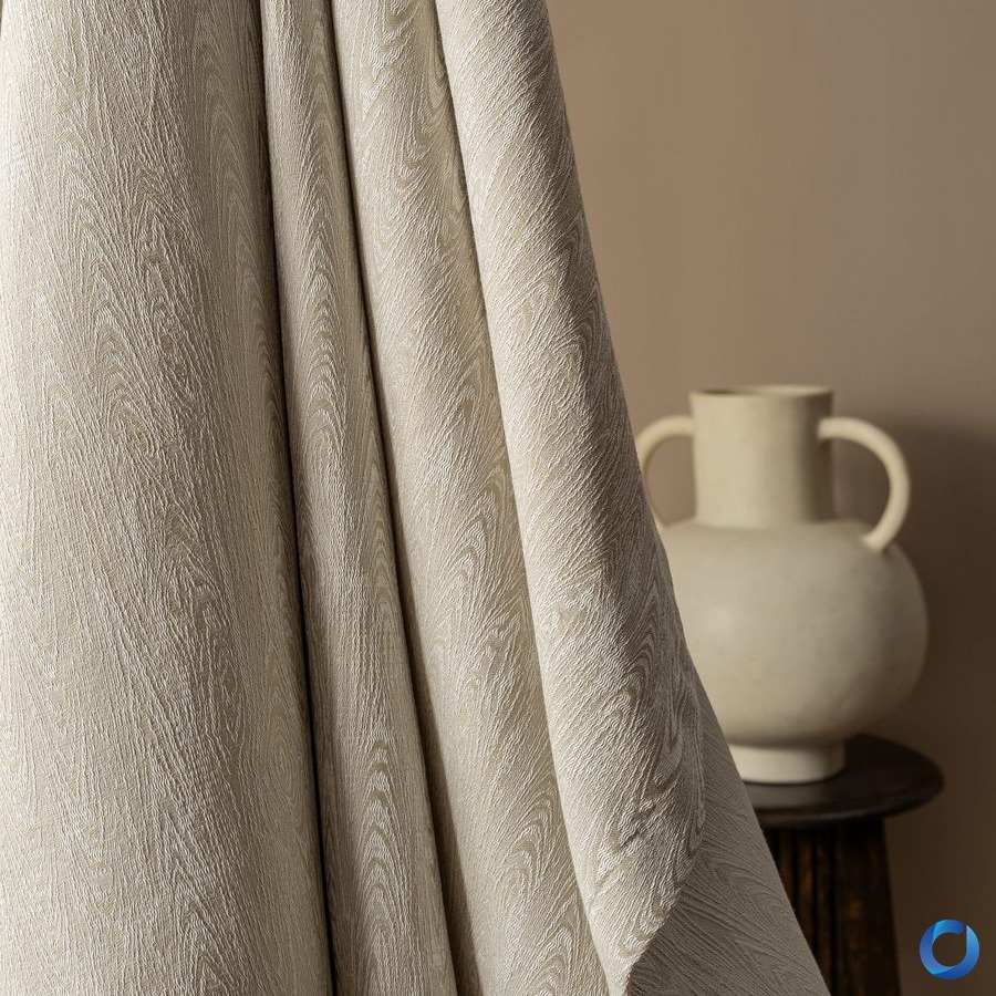 Natural-toned curtain fabrics for contemporary homes, Thessara collection