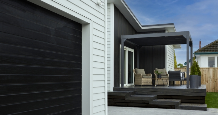 Equipped with automatic garage door
