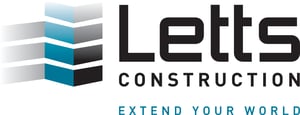 Letts Construction colour logo. 