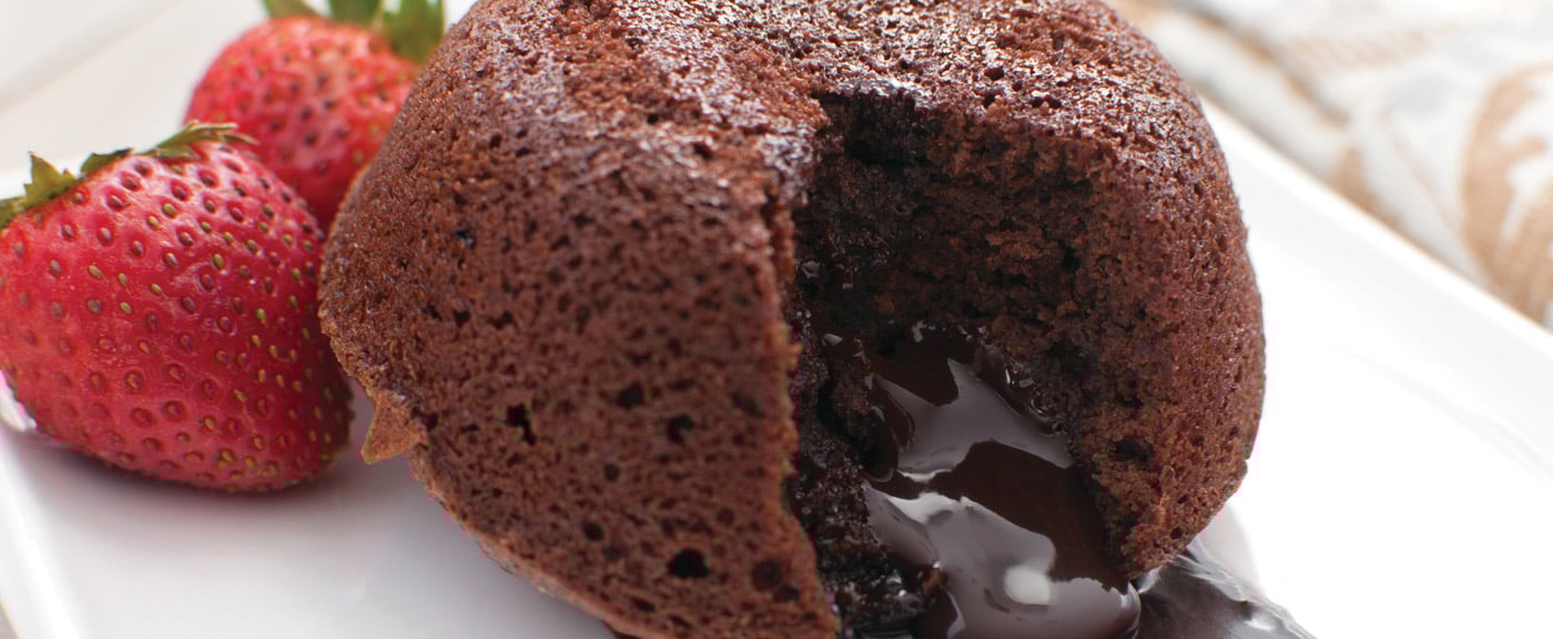 Baked Chocolate & Berry Lava Pudding