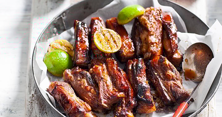 Tender lamb ribs