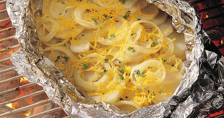Cheesy BBQ potatoes