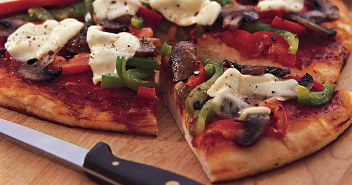 Easy Mushroom Vegetable Pizza