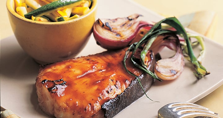 BBQ fish and onions