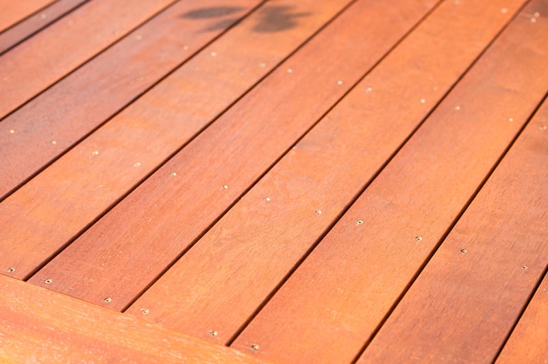 close up of deck.