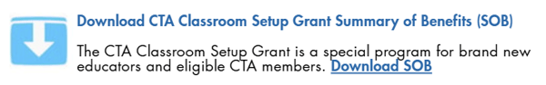Download CTA Classroom Setup Grant SOB