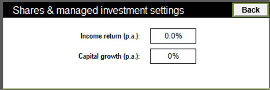 How can I capture deprived assets in the Challenger Aged Care Calulator - Image 2