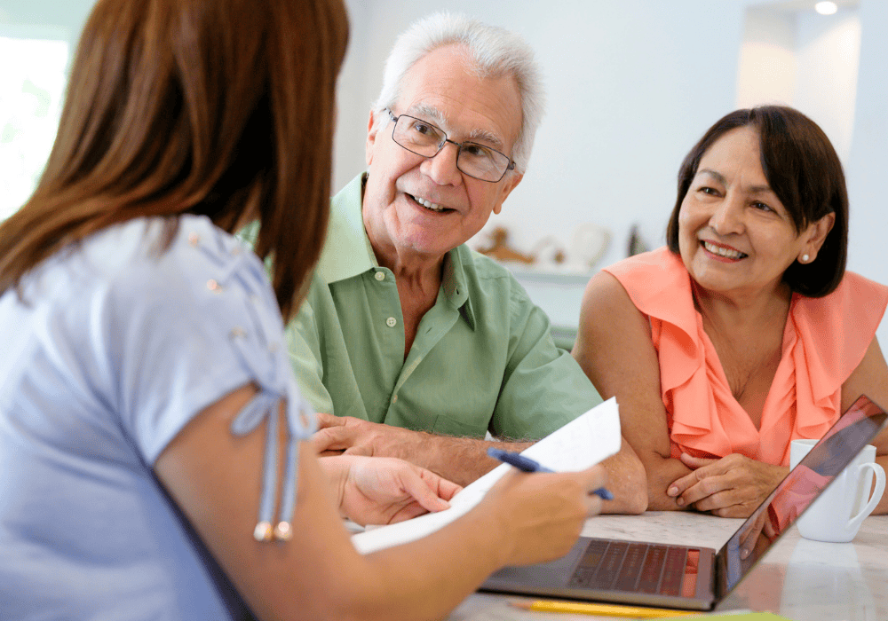 Retirees with an adviser