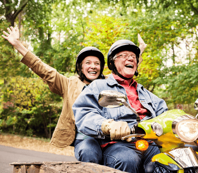 Rory comp motorbike retiree couple 400x350px