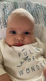 A grinning child