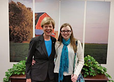 Emily and Senator Tammy Baldwin