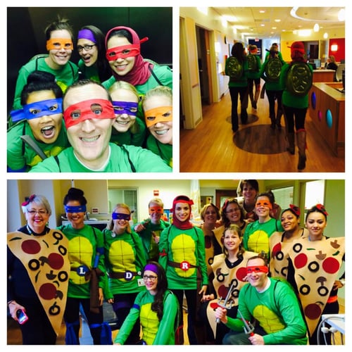 Photo of Children's pediatric dentistry residents at Halloween in 2014