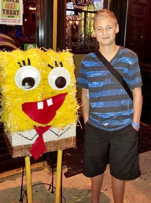 Tyler With Spongebob