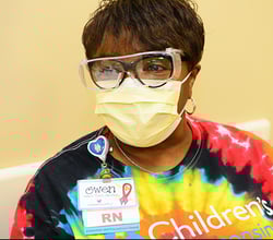 Gwen Lea, RN, coordinator, Sickle Cell Clinic COVID-19 vaccine
