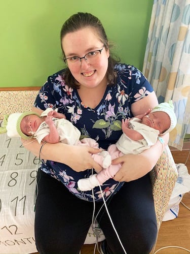 Jenna and Jessica miracle babies Children's Wisconsin NICU