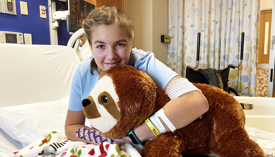 Raynah at the Neurosciences Center at Children's Wisconsin