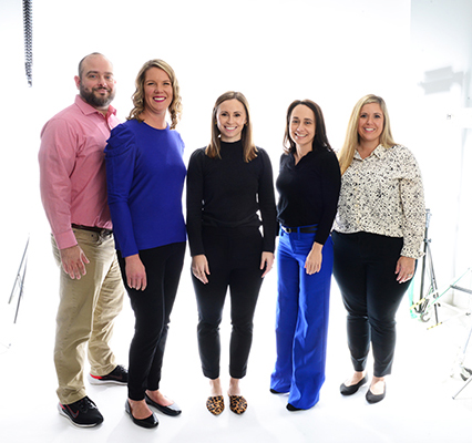 Biz Times Milwaukee Notable Heroes in Health Care 2022 Nourishing Partners Program Children's Wisconsin Michael Levas, MD, emergency medicine physician; Madeline Winn, emergency medicine physician assistant; Sarah Goldman, MSW, APSW, manager, Family Services; Jacqueline Whelan, MN, RN, CNL, director, Care Integration; and Megan Sheble, senior project manager, Health Management,