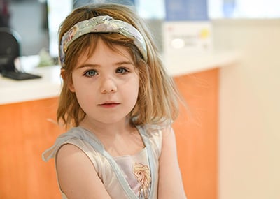 Ava and Nova bonded over retinoblastoma MACC Fund Center for Cancer and Blood Disorders at Children's Wisconsin