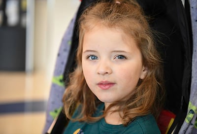 Ava and Nova bonded over retinoblastoma MACC Fund Center for Cancer and Blood Disorders at Children's Wisconsin