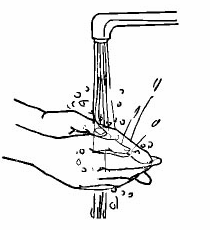 Wash your hands with soap and water ALT