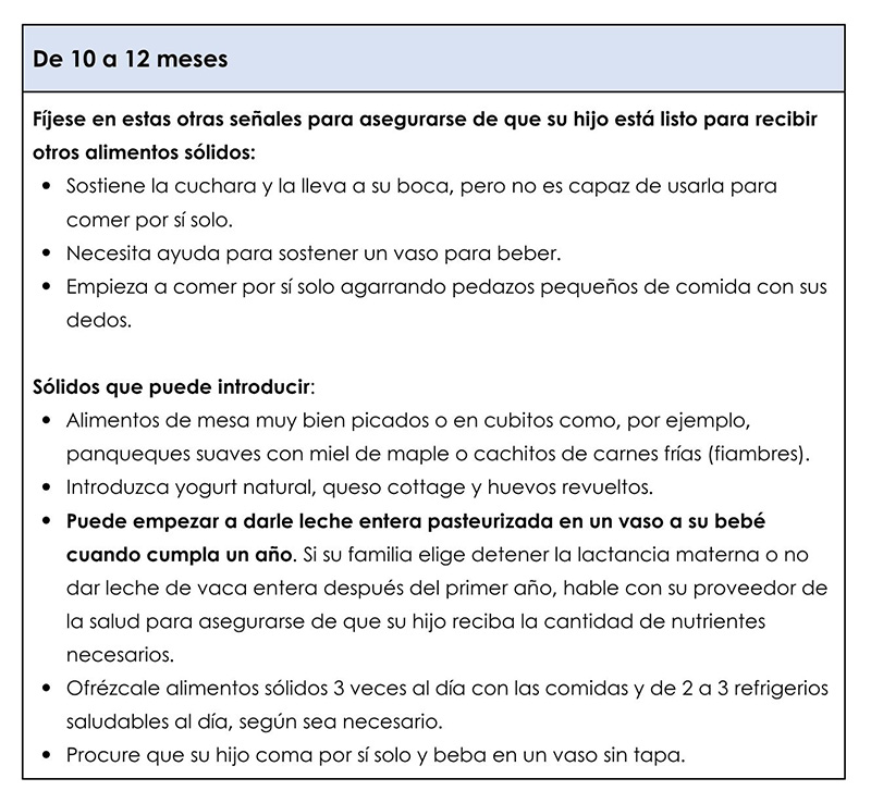1593SP - Feeding Your Baby 10 to 12 Months SP