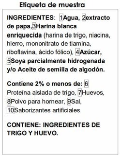 food label