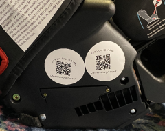 There are two QR codes on every car seat