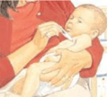 taking temp under arm illustration 