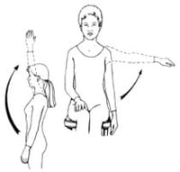 arm stretch demonstration