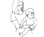 llevando un niño