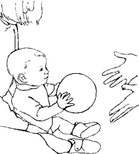 baby reaching up