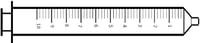 Vector image of 10mL Syringe