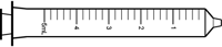vector image of a 5mL syringe