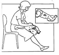 drawing of woman with child