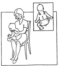 drawing of woman with child