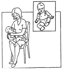 drawing of woman with child