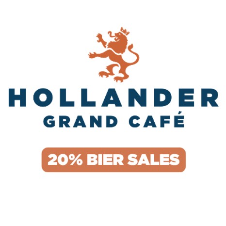 Cafe Hollander Logo July 2026 white