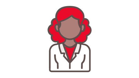 Professional adult woman icon