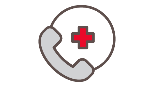 phone and medical cross