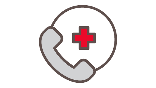 phone and medical cross