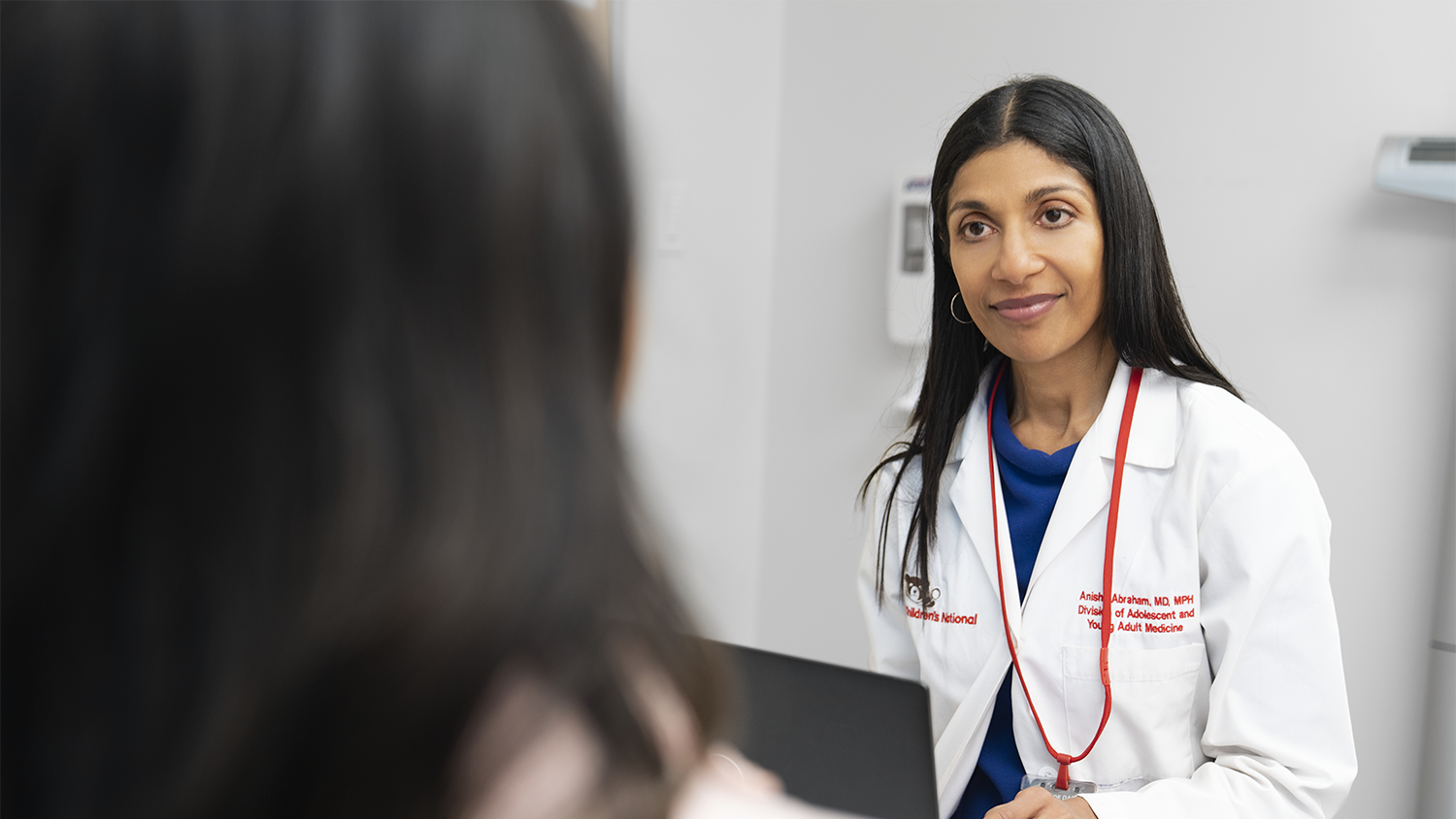Provider speaking with a patient
