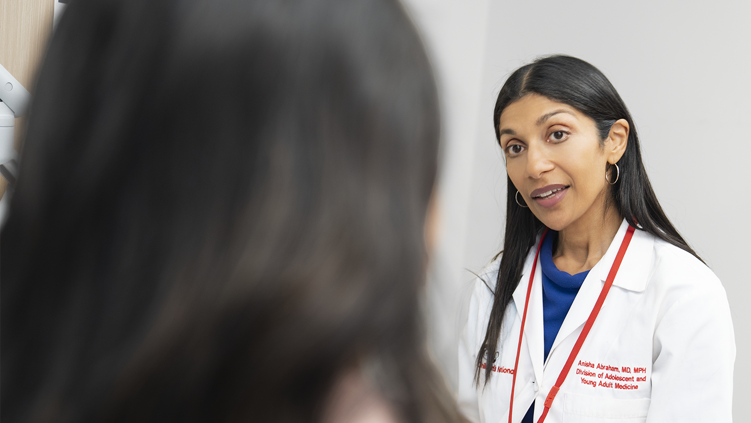 Provider speaking with a patient