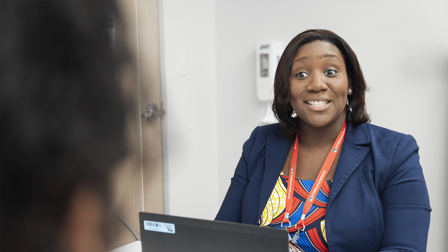 Provider speaking with a patient
