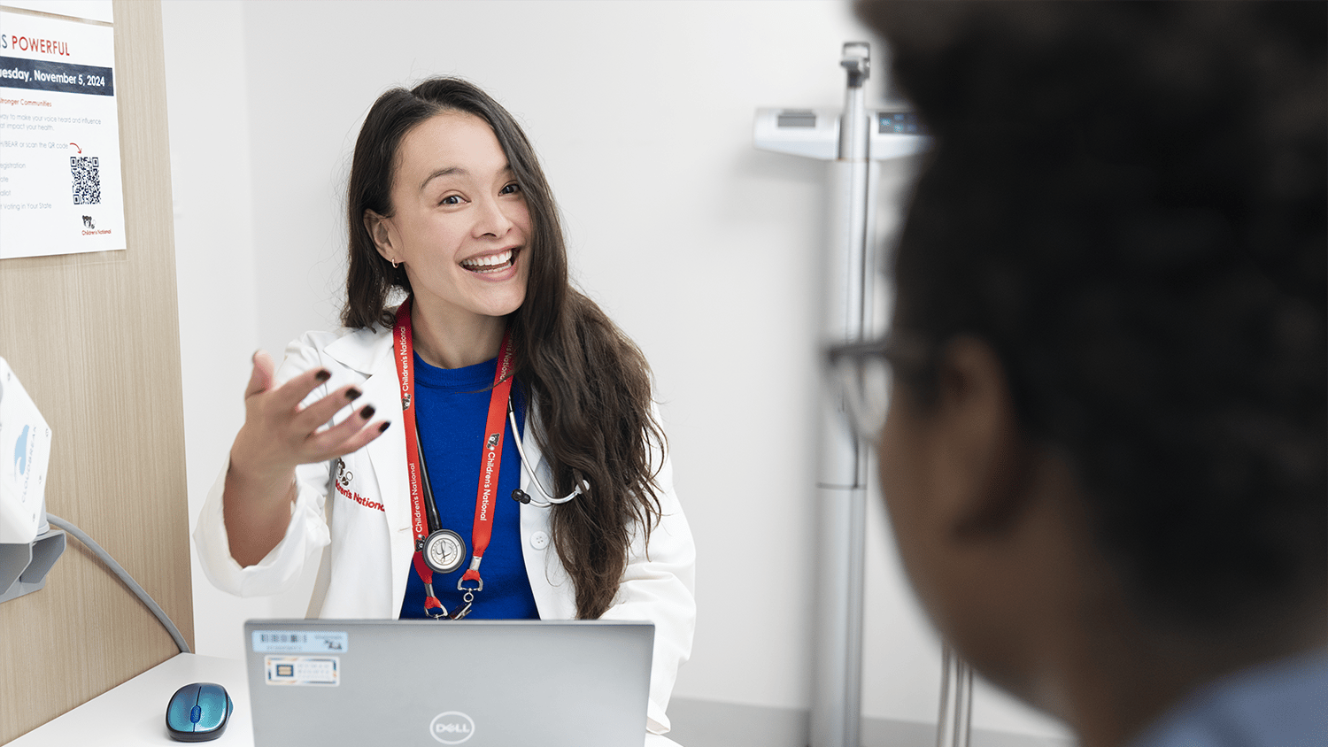 Provider speaking with a patient